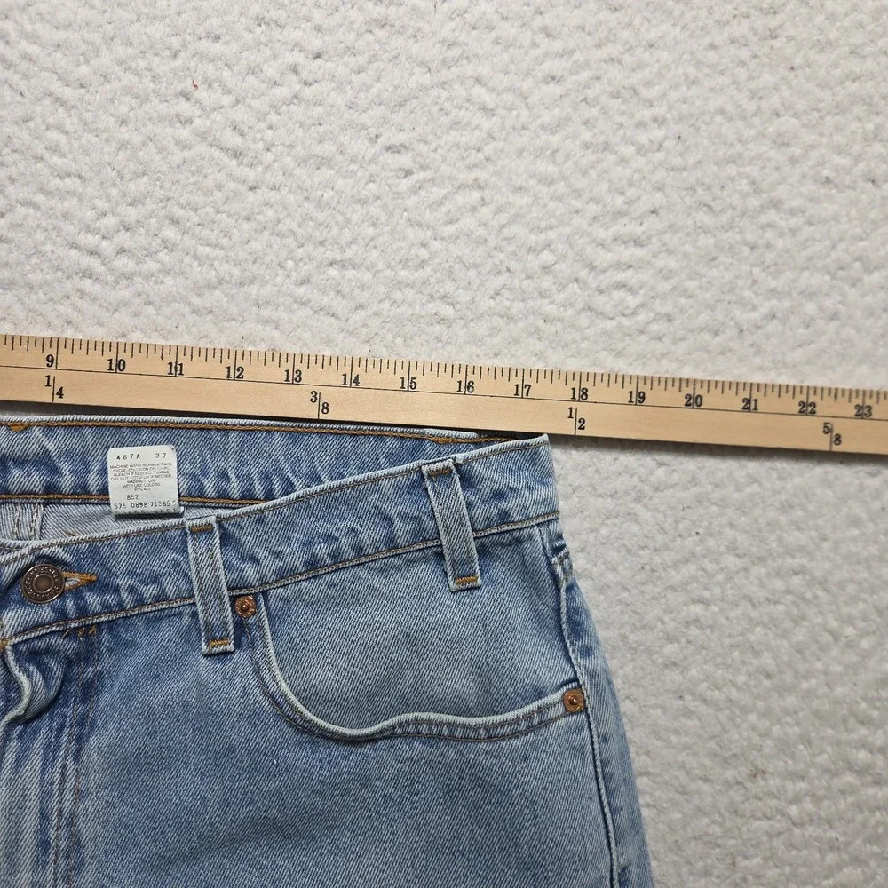 Vintage 90s Levi's 565 Loose Straight Jeans 36x30 Made in USA Wide Leg Faded